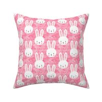 bunny on dark pink