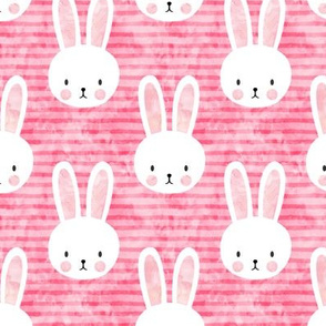 bunny on dark pink
