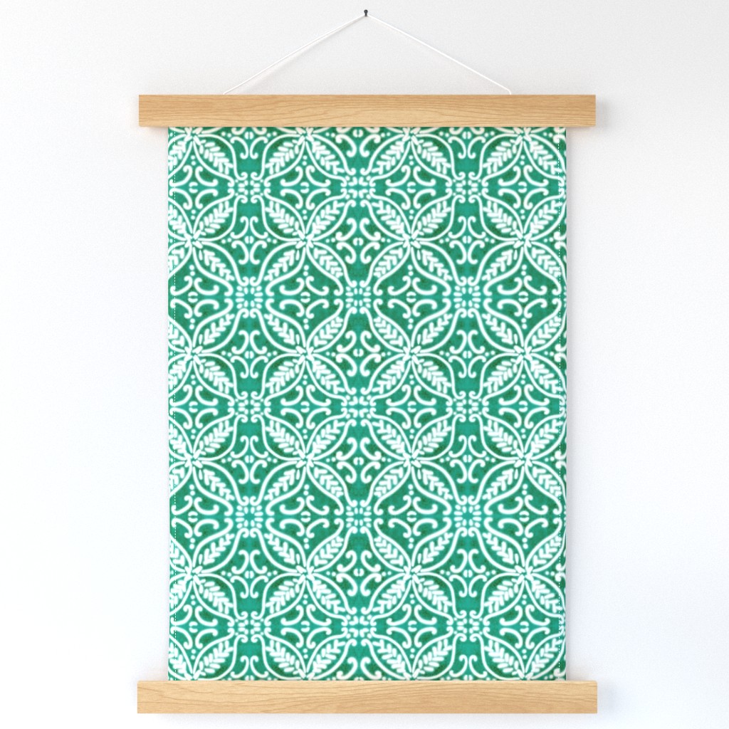 Spanish Tile N2 (Pantone Arcadia Wall Hanging | Spoonflower