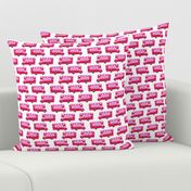 london bus // england tourist double decker bus iconic fabric pink