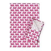 london bus // england tourist double decker bus iconic fabric pink