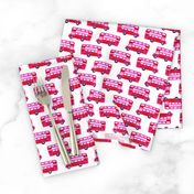 london bus // england tourist double decker bus iconic fabric pink