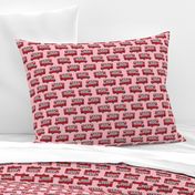 london bus // england tourist double decker bus iconic fabric red pink