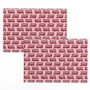 london bus // england tourist double decker bus iconic fabric red pink