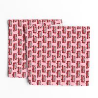 london bus // england tourist double decker bus iconic fabric red pink