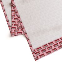 london bus // england tourist double decker bus iconic fabric red pink