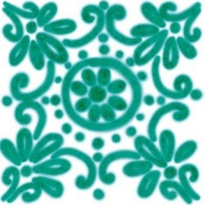 Spanish Tile N4 (Pantone Arcadia Green)