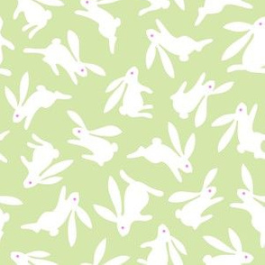 Bunch O Bunnies Green Pastel