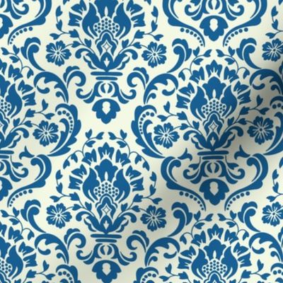 Classic Damask Blue