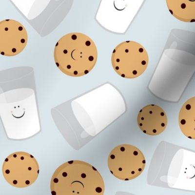 Happy Milk and Cookies Blue