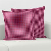 burgundy and orchid gingham, 1/4" squares 
