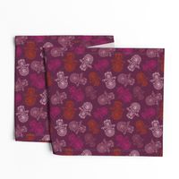 Hamsa Hand  (Khamsa) Pattern Siren Purple