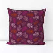 Hamsa Hand  (Khamsa) Pattern Siren Purple