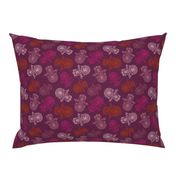 Hamsa Hand  (Khamsa) Pattern Siren Purple