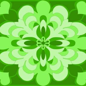 Green Hawaii Fleur De Lis