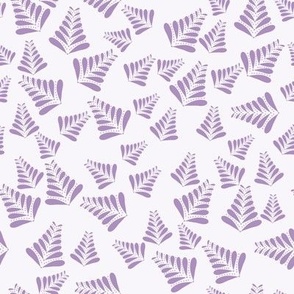 Purple Leaves // Baby Girl, Nursery // 8x8