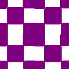 Purple and White Check