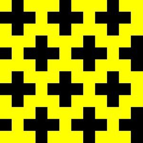 Black Crosses on Yellow