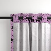 caw caw light orchid black