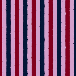 distress stripe 3 color orchid burgundy navy