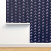 kitty medium navy light orchid