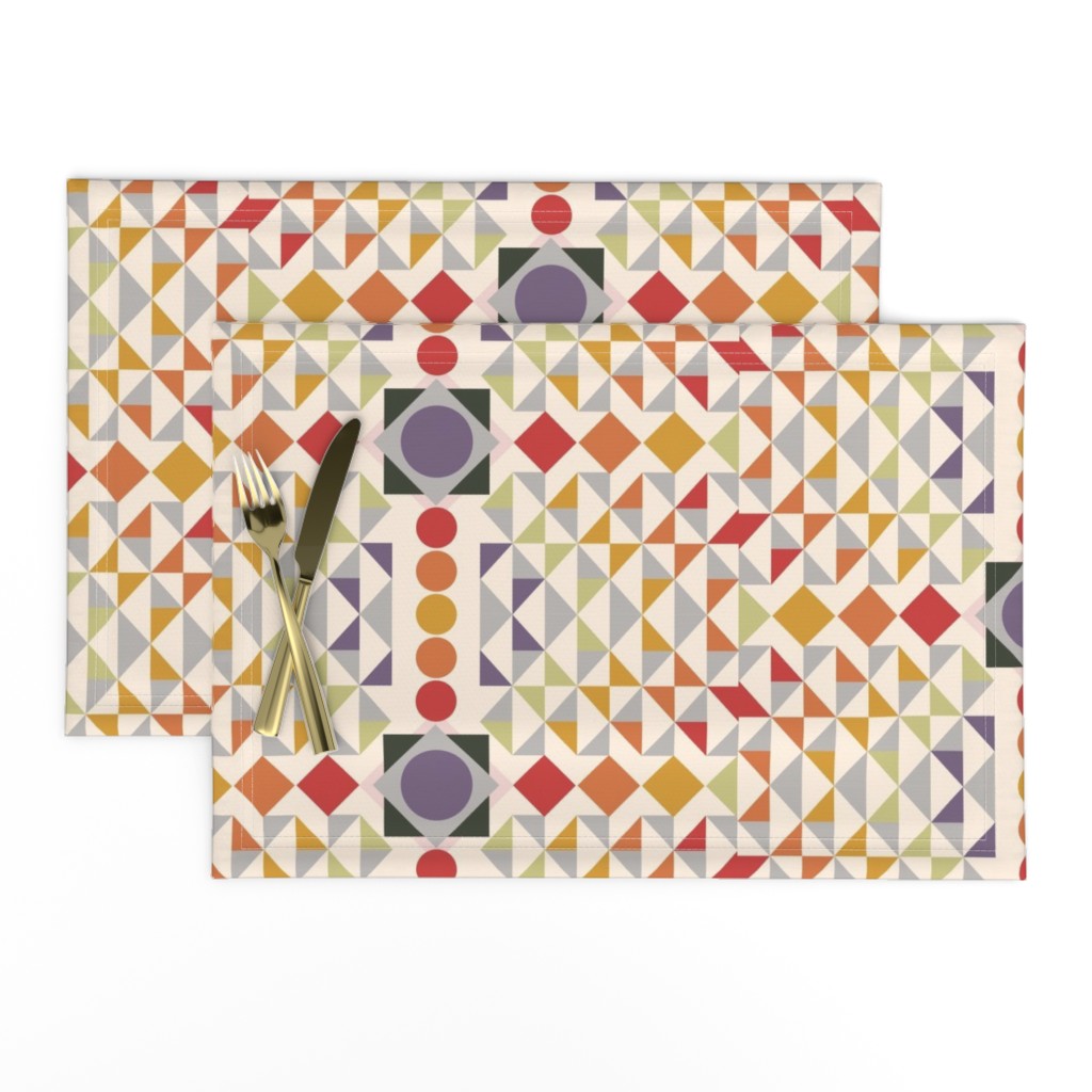 Kilim Geometric muted light