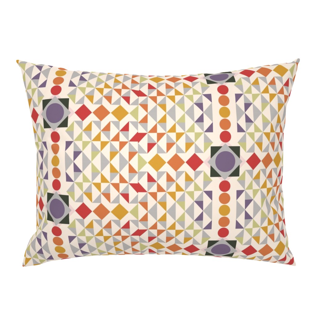 Kilim Geometric muted light