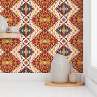 Diamond Kilim warm white