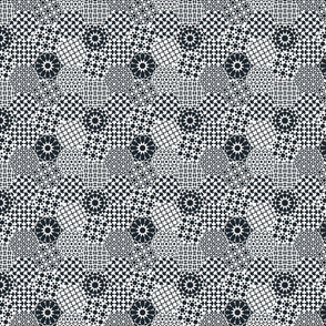 Alhambra Tiles - Black & White