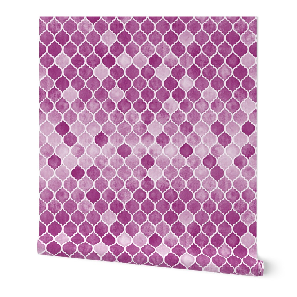 Textured Plum Purple Moroccan Tiles