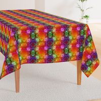 NEW WEAVE KILIM NAVAJO IKAT ORANGE FUCHSIA VIOLET 4