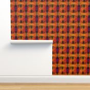 NEW WEAVE KILIM NAVAJO IKAT ORANGE STRIPES