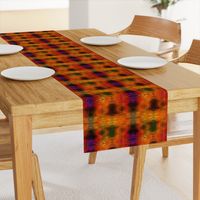 NEW WEAVE KILIM NAVAJO IKAT ORANGE STRIPES