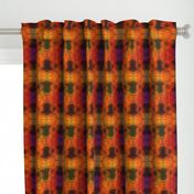 NEW WEAVE KILIM NAVAJO IKAT ORANGE STRIPES