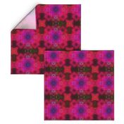 8" NEW WEAVE KILIM NAVAJO IKAT VIOLET FUCHSIA CORAL BURGUNDY 1