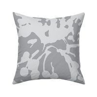 Large Scale  abstract floral  Pearl Gray Grey|| Modern Flower Home Decor Spots Dots _ Miss Chiff Designs 