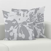 Large Scale  abstract floral  Pearl Gray Grey|| Modern Flower Home Decor Spots Dots _ Miss Chiff Designs 