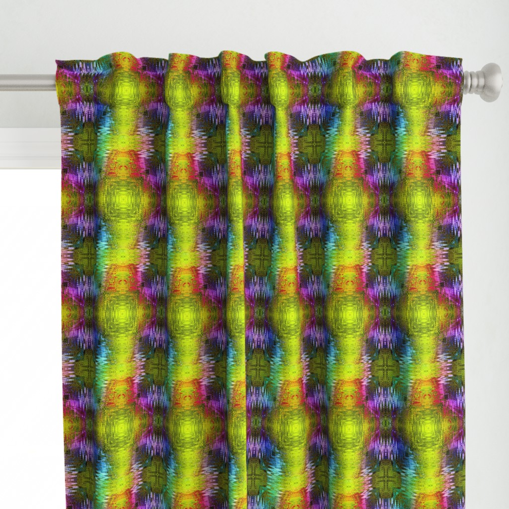 8" NEW WEAVE KILIM NAVAJO IKAT LIME GREEN PINK PURPLE 5