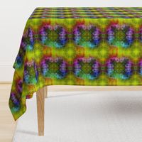 8" NEW WEAVE KILIM NAVAJO IKAT LIME GREEN PINK PURPLE 5