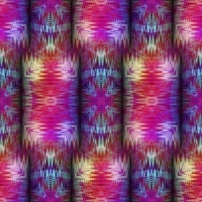 NEW WEAVE KILIM NAVAJO IKAT ROLLS 1 FUCHSIA ULTRA VIOLET TURQUOISE RAINBOW