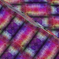 NEW WEAVE KILIM NAVAJO IKAT ROLLS 2 FUCHSIA ULTRAVIOLET PURPLE