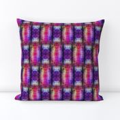 NEW WEAVE KILIM NAVAJO IKAT ROLLS 2 FUCHSIA ULTRAVIOLET PURPLE