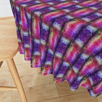 NEW WEAVE KILIM NAVAJO IKAT ROLLS 2 FUCHSIA ULTRAVIOLET PURPLE