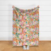 Pastel Garden Spring Floral // Persimmon