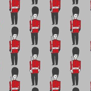 london soldier // palace guards tourist england fabric grey