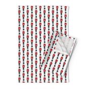 london soldier // palace guards tourist england fabric white red