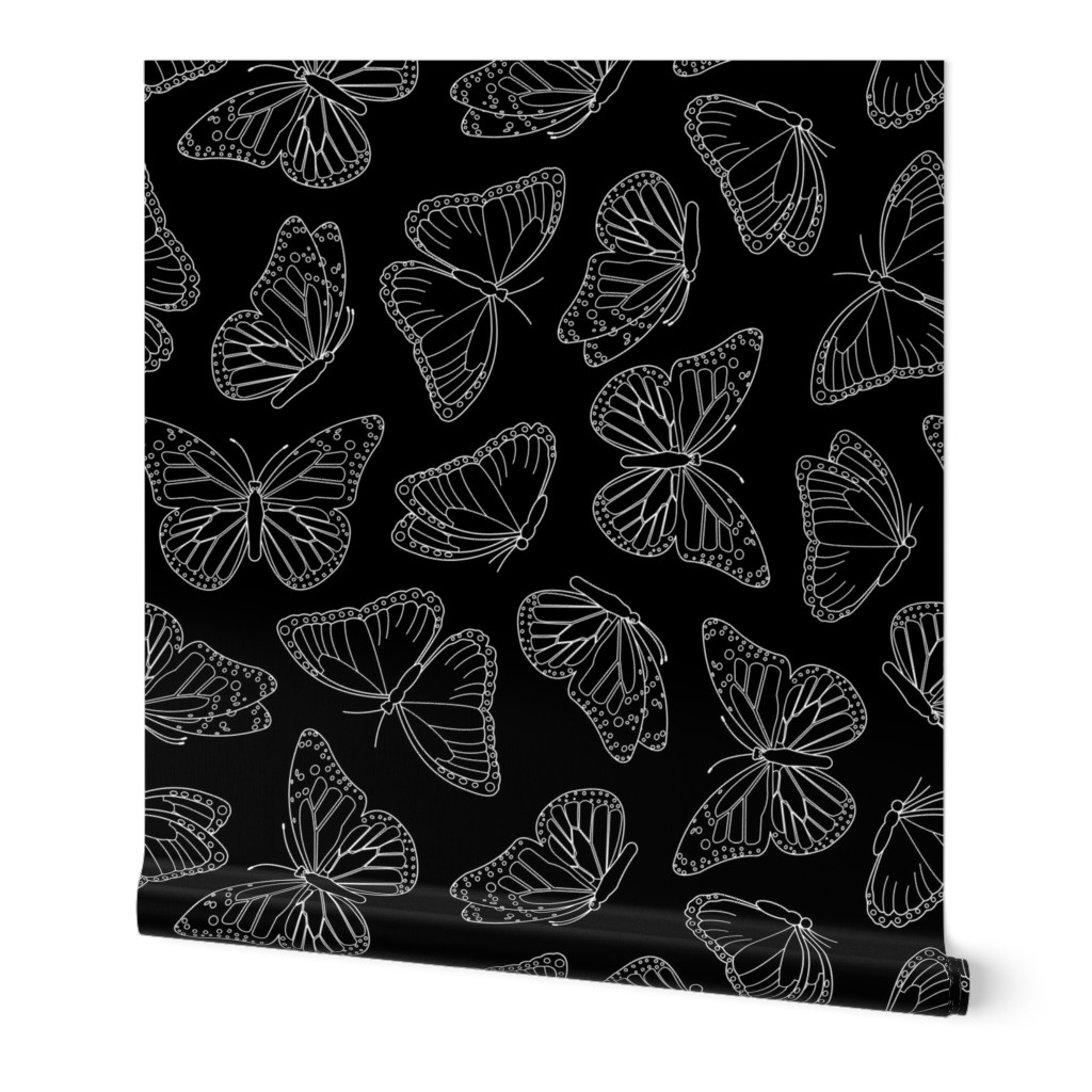 Elegant Butterfly Black