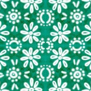 Spanish Tile N10 (Pantone Arcadia Green) reversed