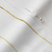 Pinstripe - Gold  on white