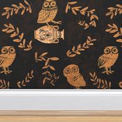 greek owls and olive branches